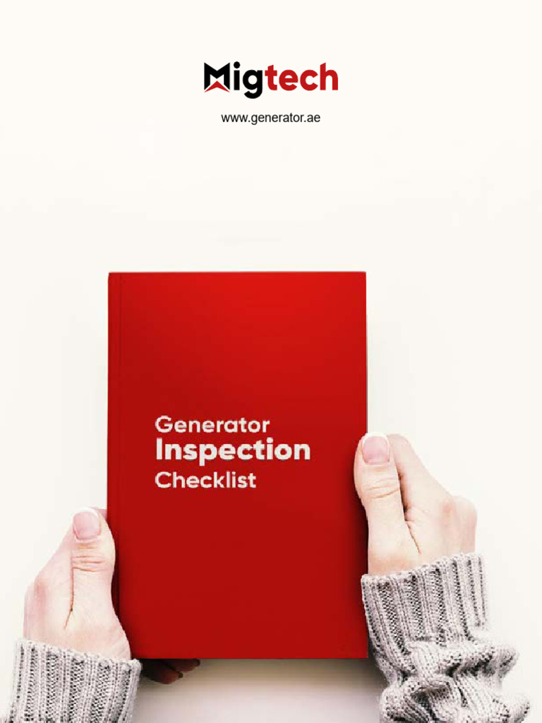 Generator Inspection Checklist Guide | PDF