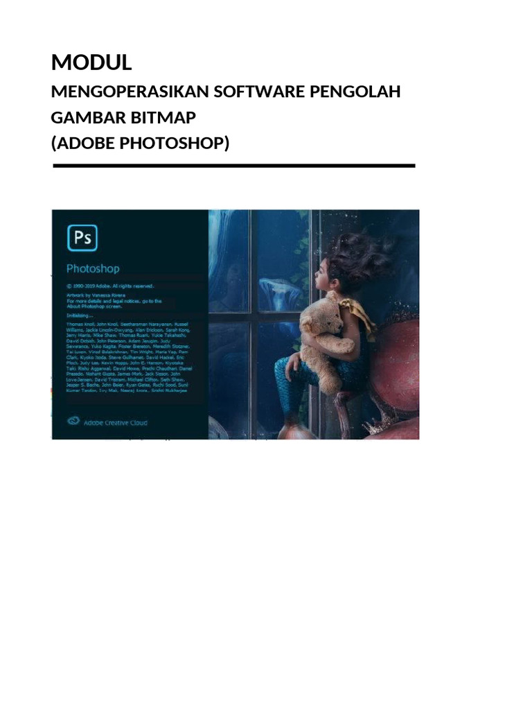 Modul Pengoperasian Adobe Photoshop | PDF | Metode & Bahan Ajar | Seni