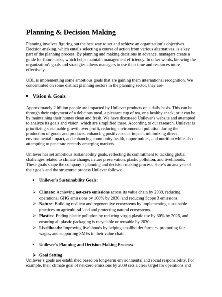 Planning and Decision Making | PDF | Sustainability | Recycling