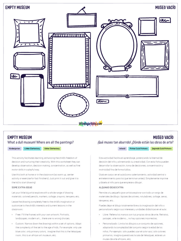 Empty Museum Creative Worksheet | PDF | Museología