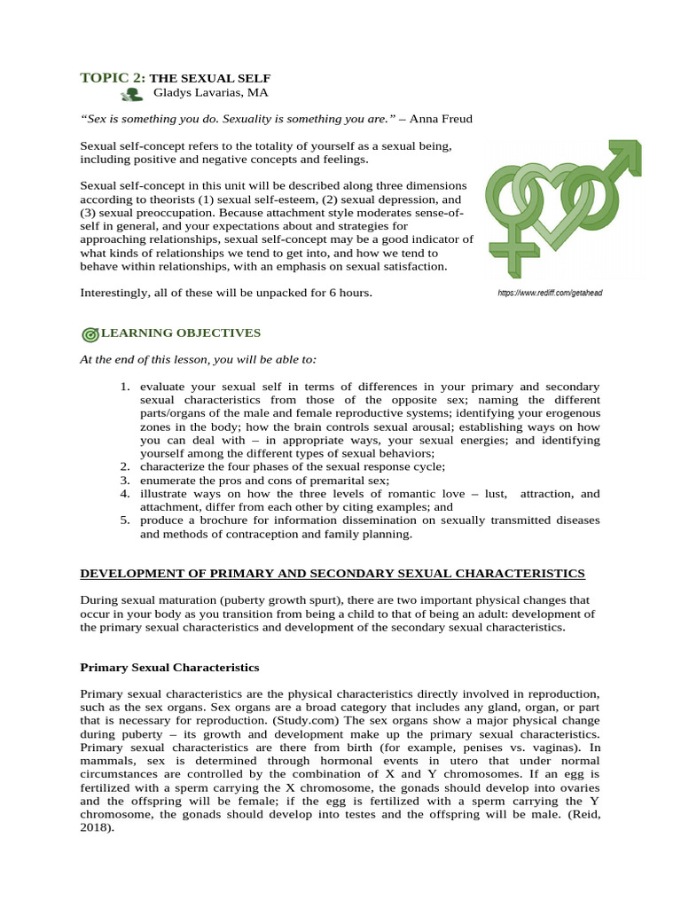 Understanding Your Sexual Self | PDF | Sexually Transmitted Infection ...