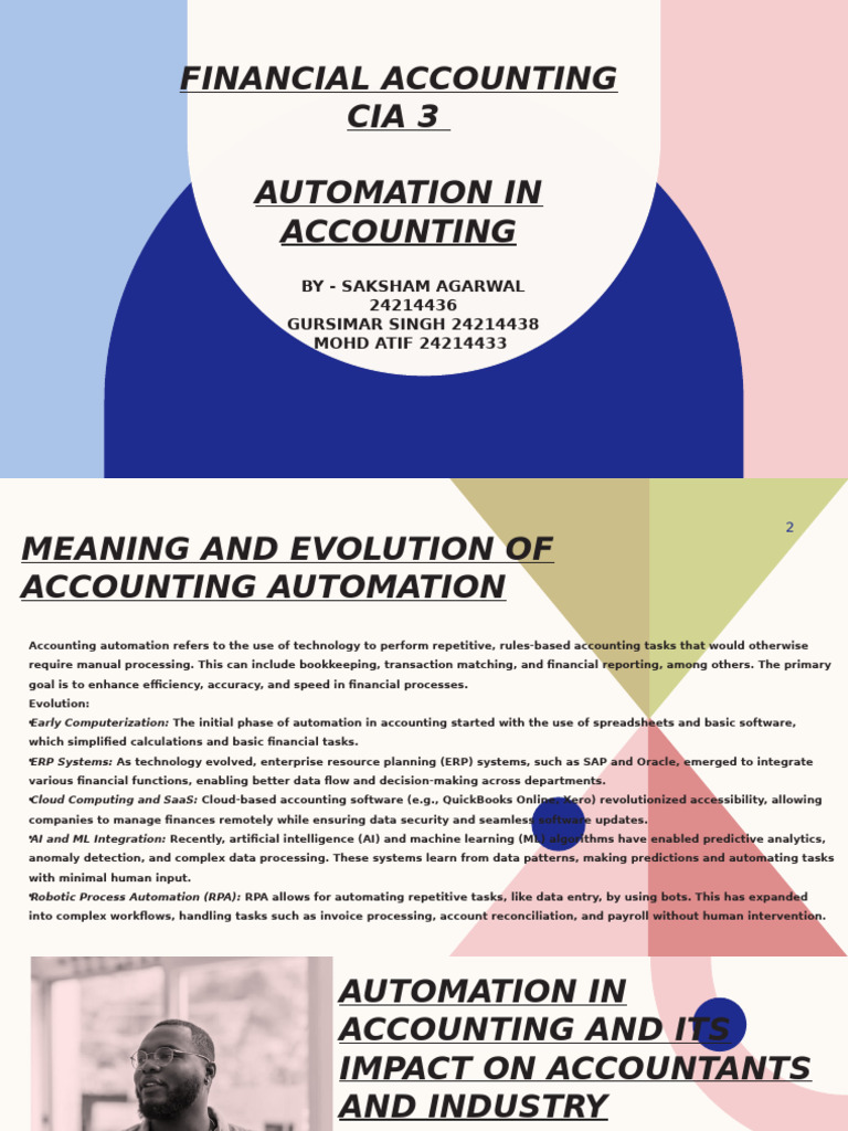 Financial Accounting CIA 3 | PDF | Audit | Automation
