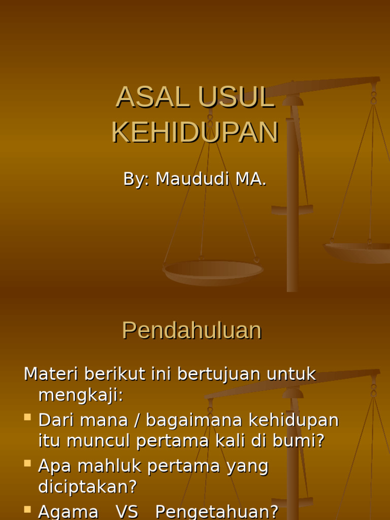 Teori Asal Usul Kehidupan dan Evolusi | PDF