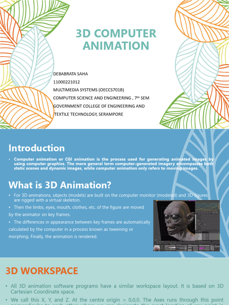Understanding 3D Computer Animation | PDF | 3 D Computer Graphics ...
