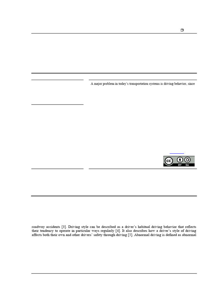Aggressive Driving Detection via Deep Learning | PDF | Principal ...