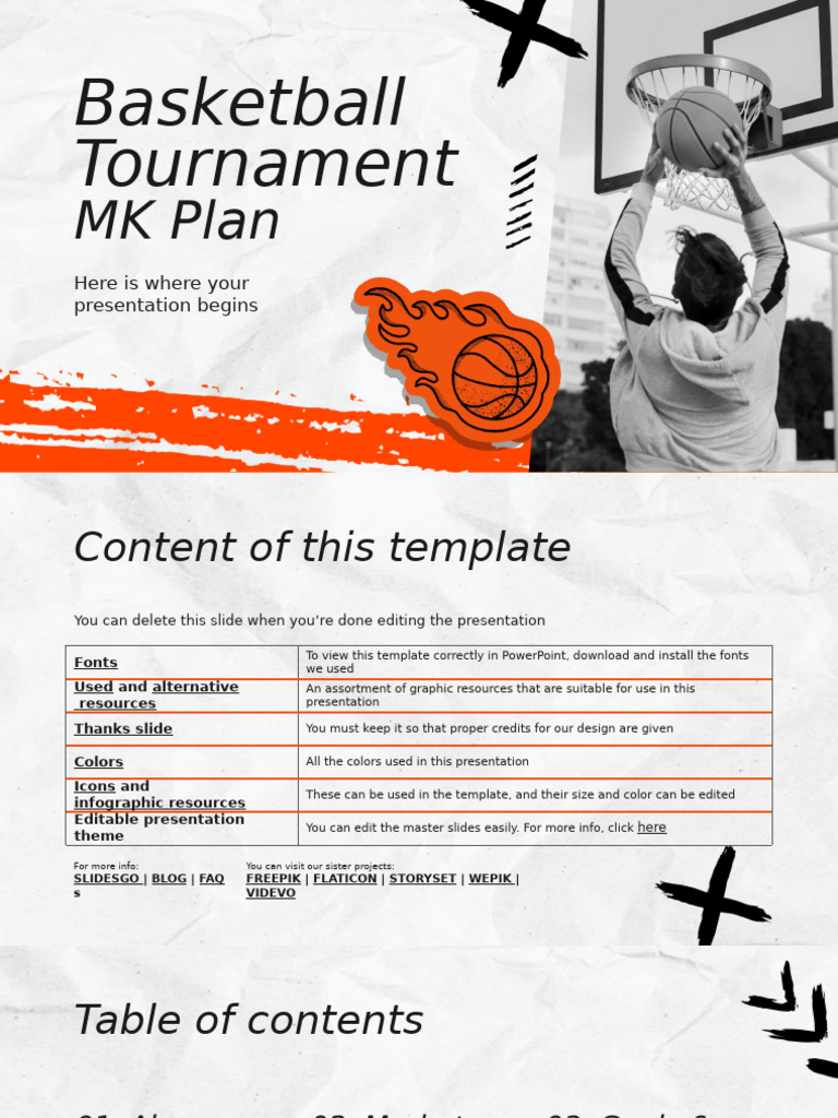 Basketball Tournament Marketing Template | PDF | Integrity | Innovation