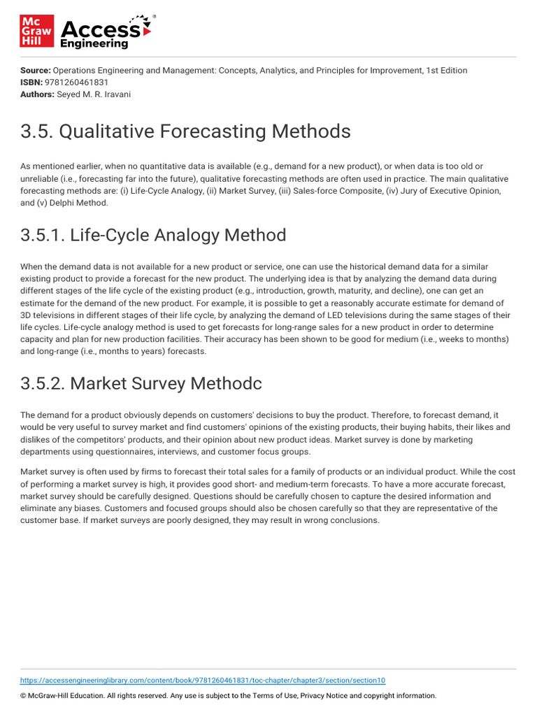 Qualitative Forecasting Methods | PDF | Forecasting | Methodology