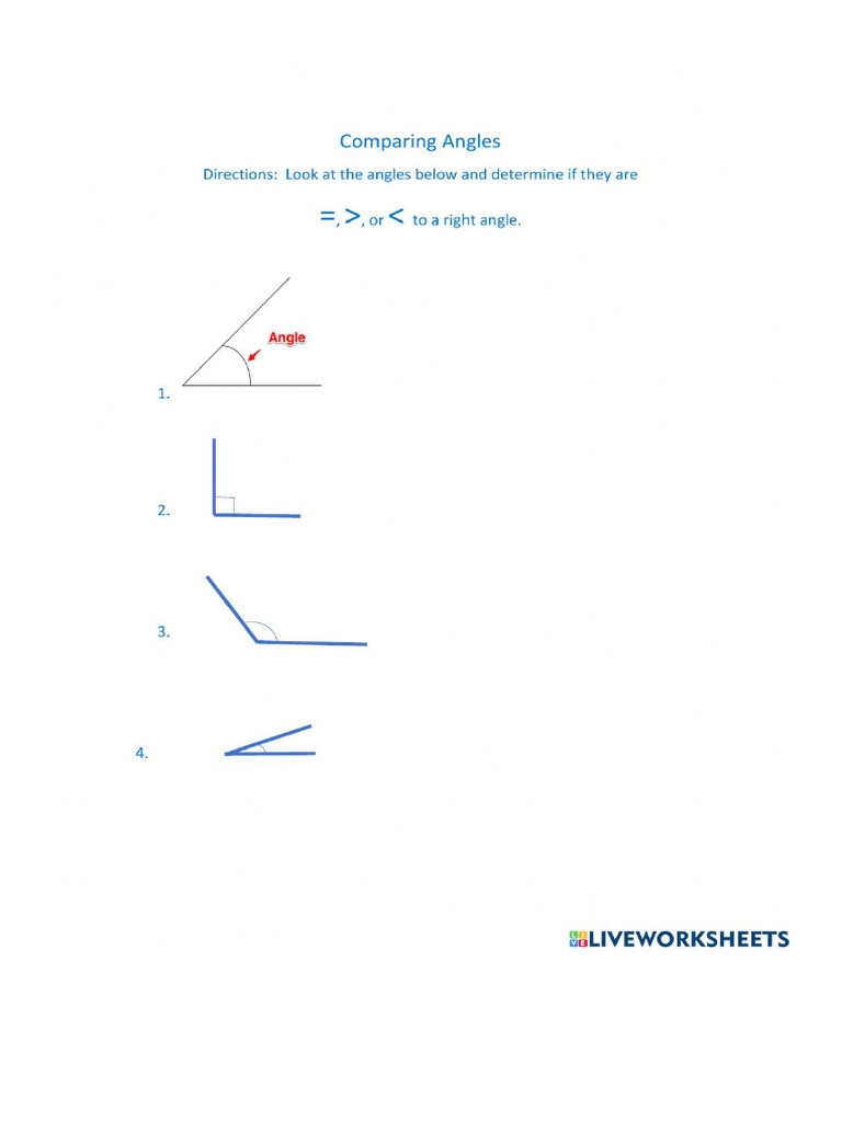 Comparing Angles | PDF
