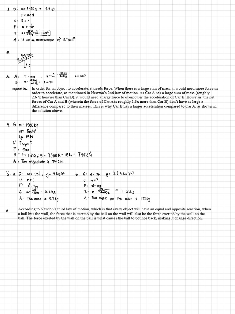 Physics 2 pdf force acceleration