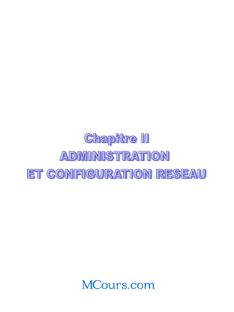 Administration et configuration réseau | PDF | Adresse IP | Système de ...