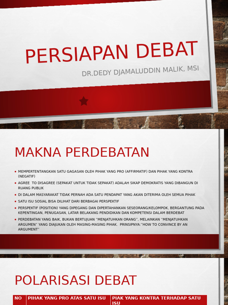 Panduan Persiapan Debat | PDF | Ilmu Sosial | Gaya Hidup