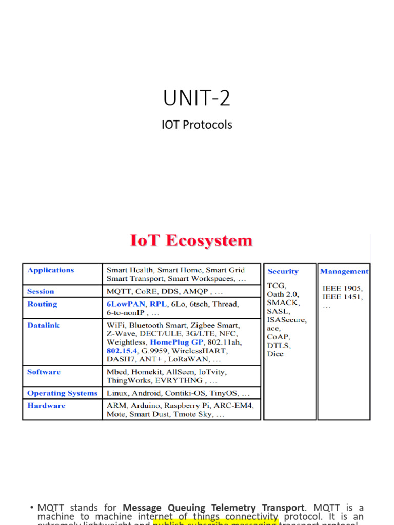 IoT Messaging Protocols: MQTT & CoAP | PDF | Internet Of Things | Cloud ...