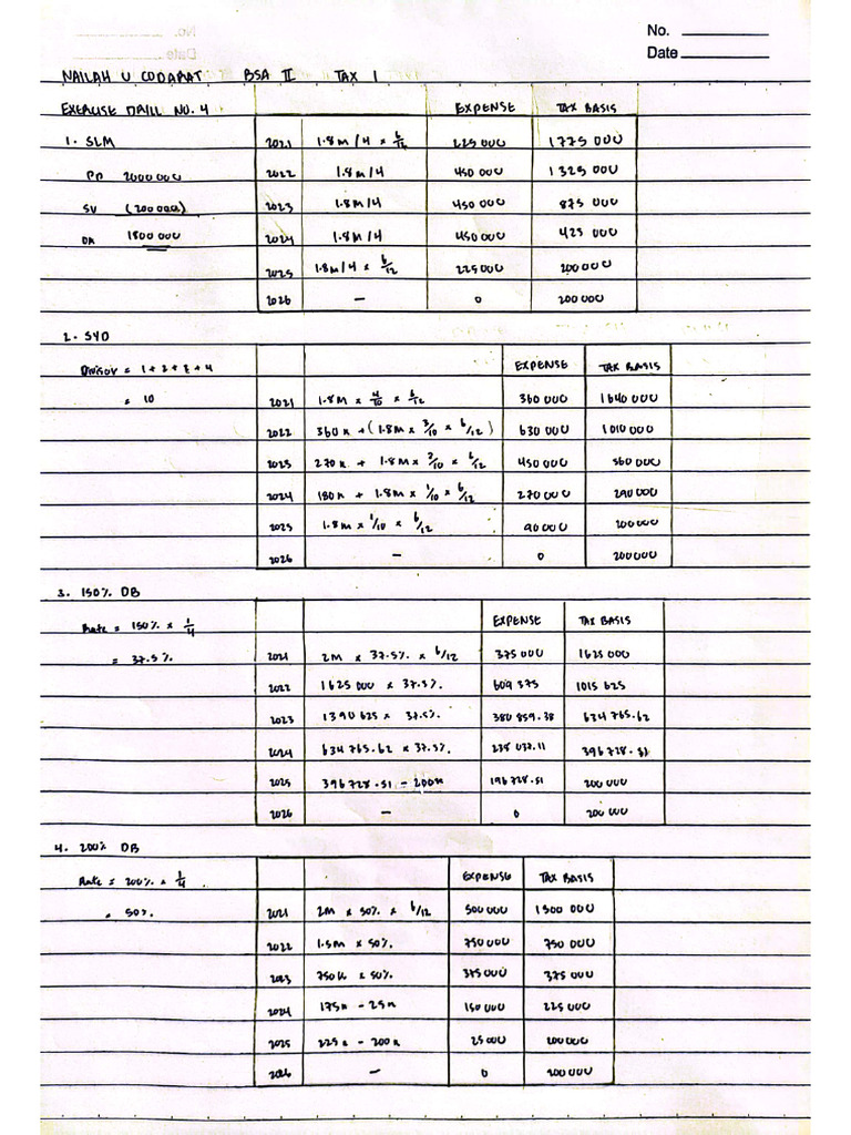 Exercise Drill #4 | PDF