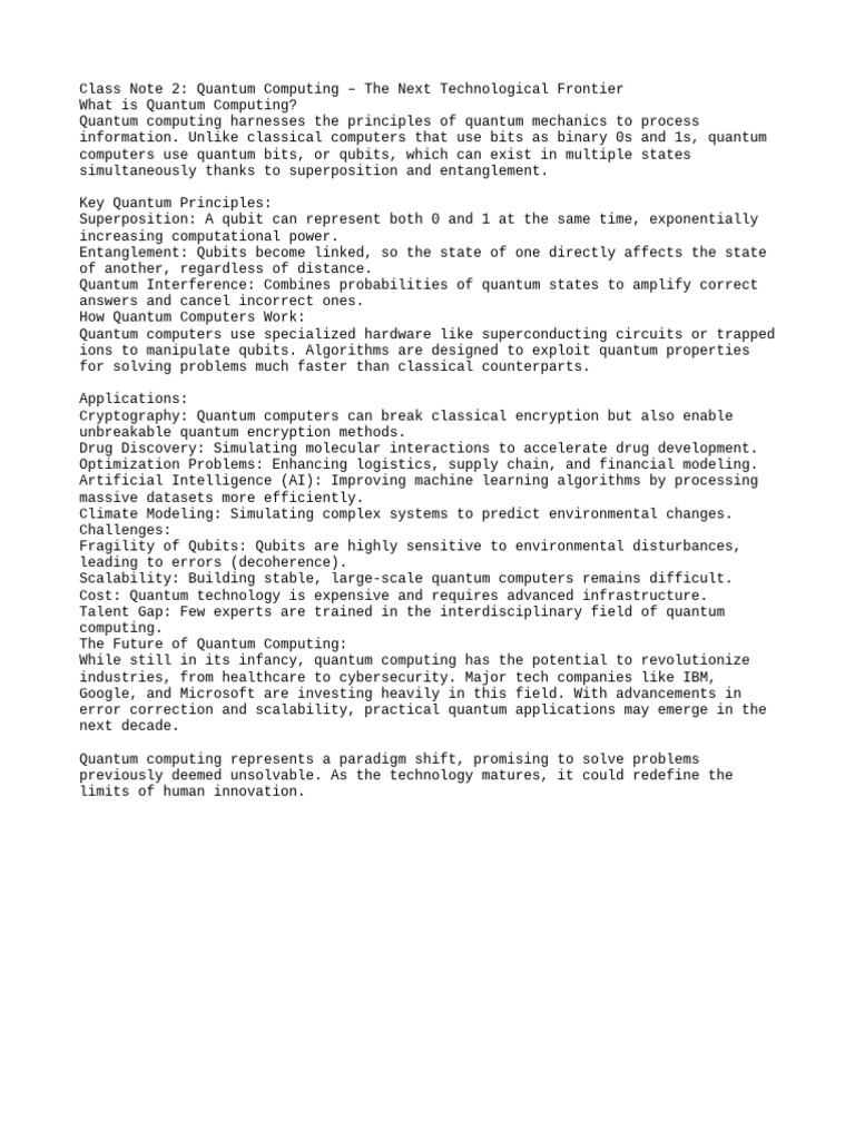 Understanding Quantum Computing Basics | PDF