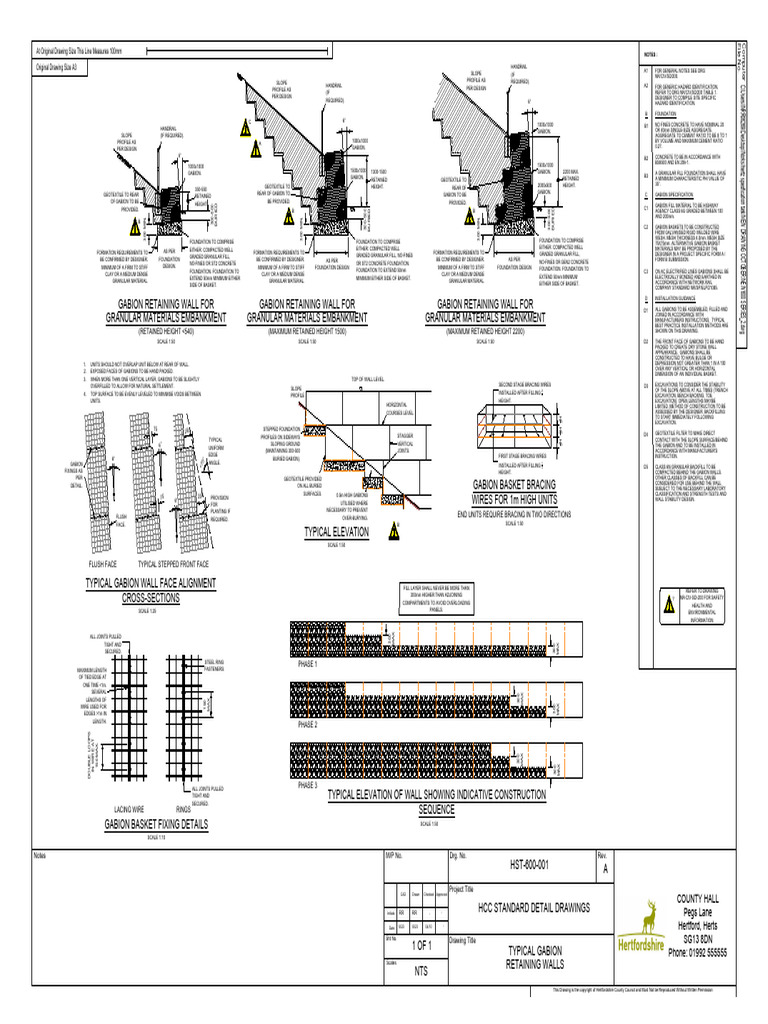 Gabion Retaining Wall Specifications | PDF | Building Engineering ...