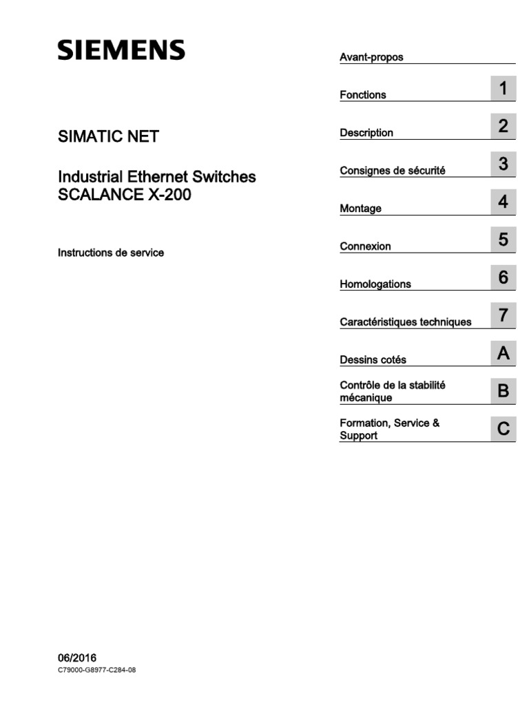 Ba Scalance X 200 208 | PDF | Ethernet | Sécurité