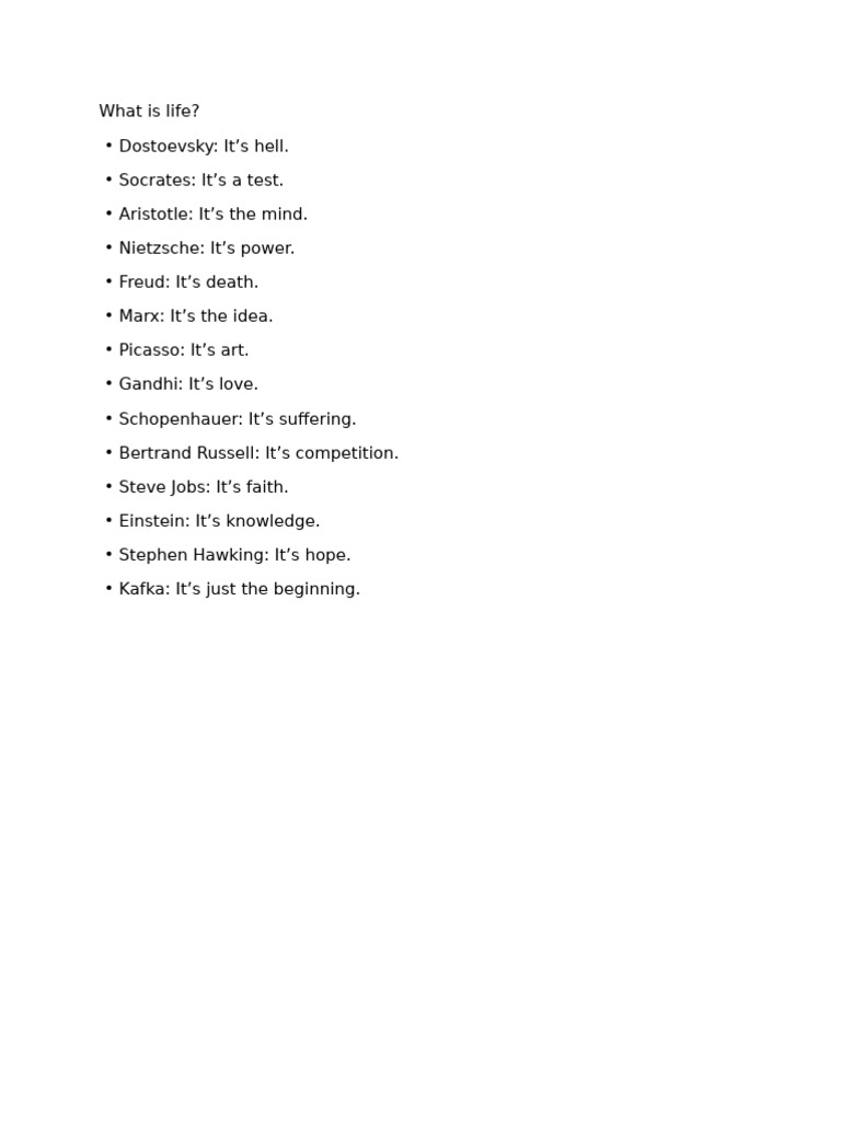 What's Life | PDF