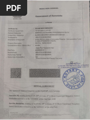 Rental agreement