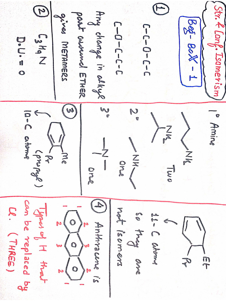 Structural and Conformation Uuisomerism B BOX 1 | PDF