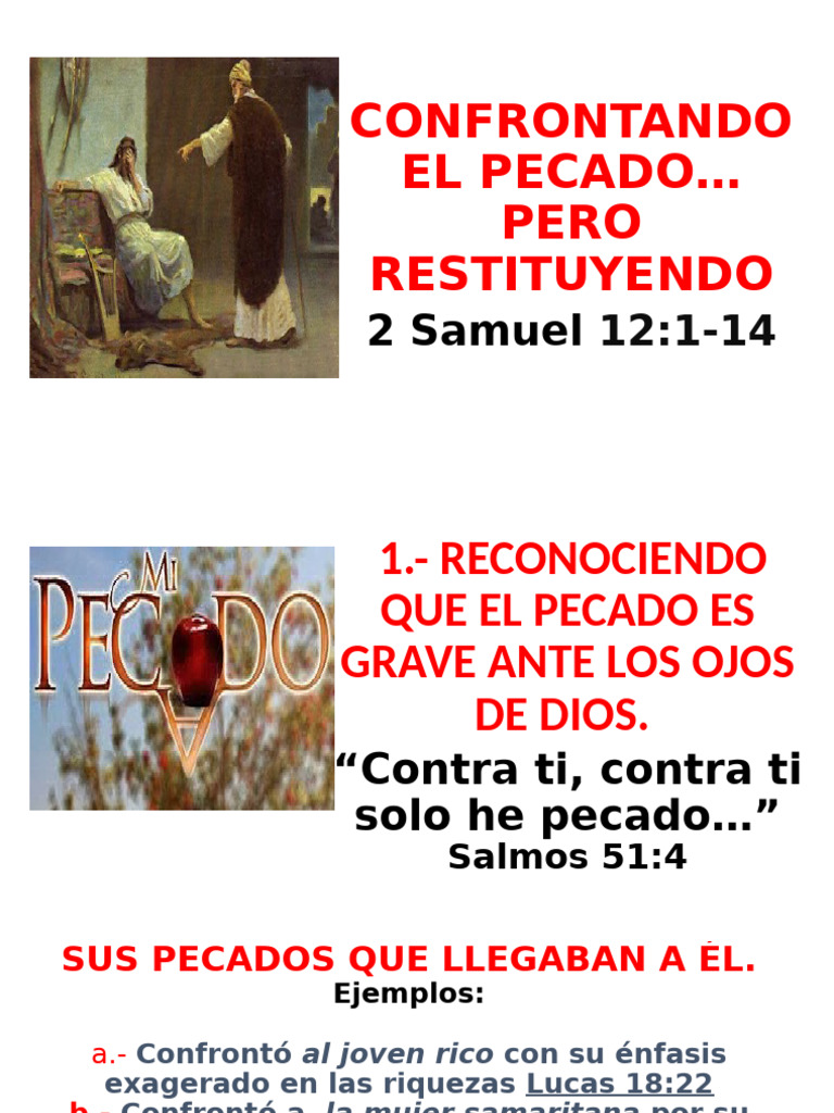 Confrontando el Pecado y sus Consecuencias | PDF | Pecado | Creencia ...