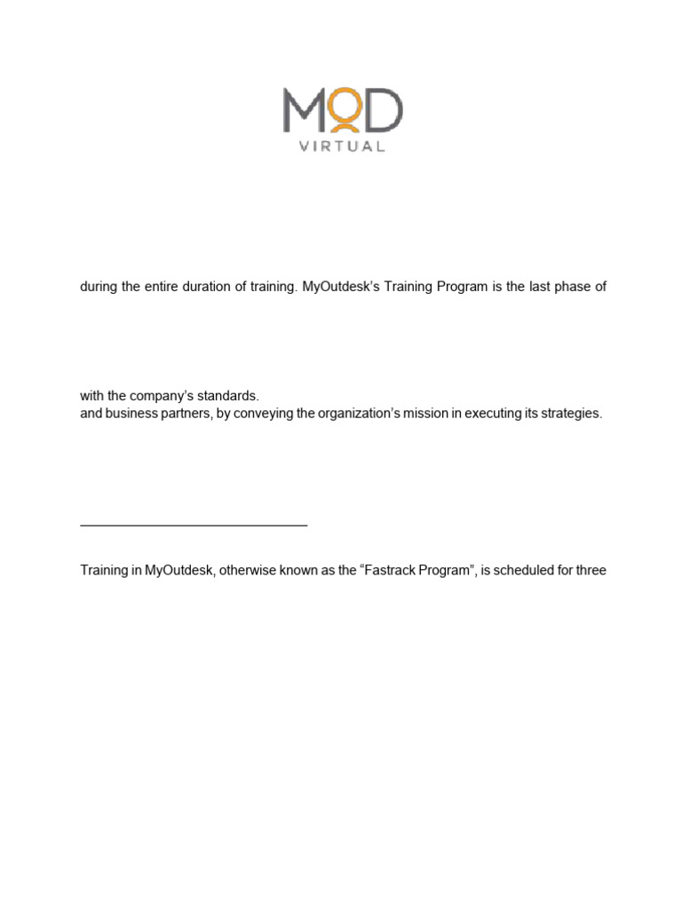 MyOutdesk Training Program Guidelines | PDF | Payments | Gmail