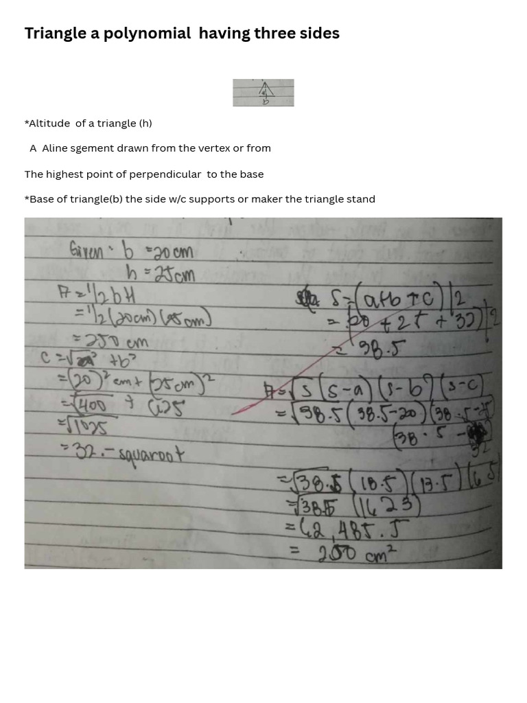 Triangle A Polynomial Having 3 Sides - 20241117 - 202321 - 0000 | PDF