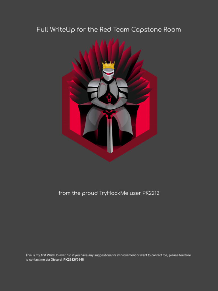 Red Team Capstone WriteUp | PDF | Active Directory | Password