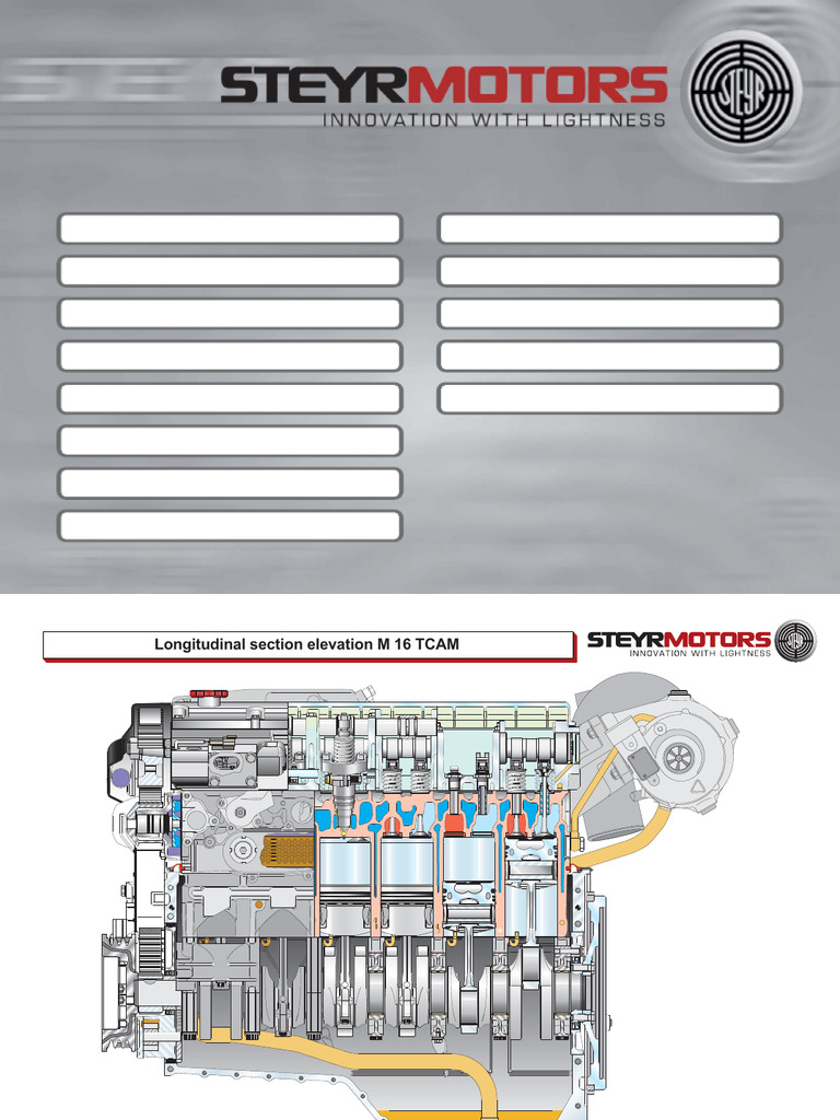 STEYR 6 Cyl Marine Engine Schematics | PDF | Fuel Injection | Engine ...