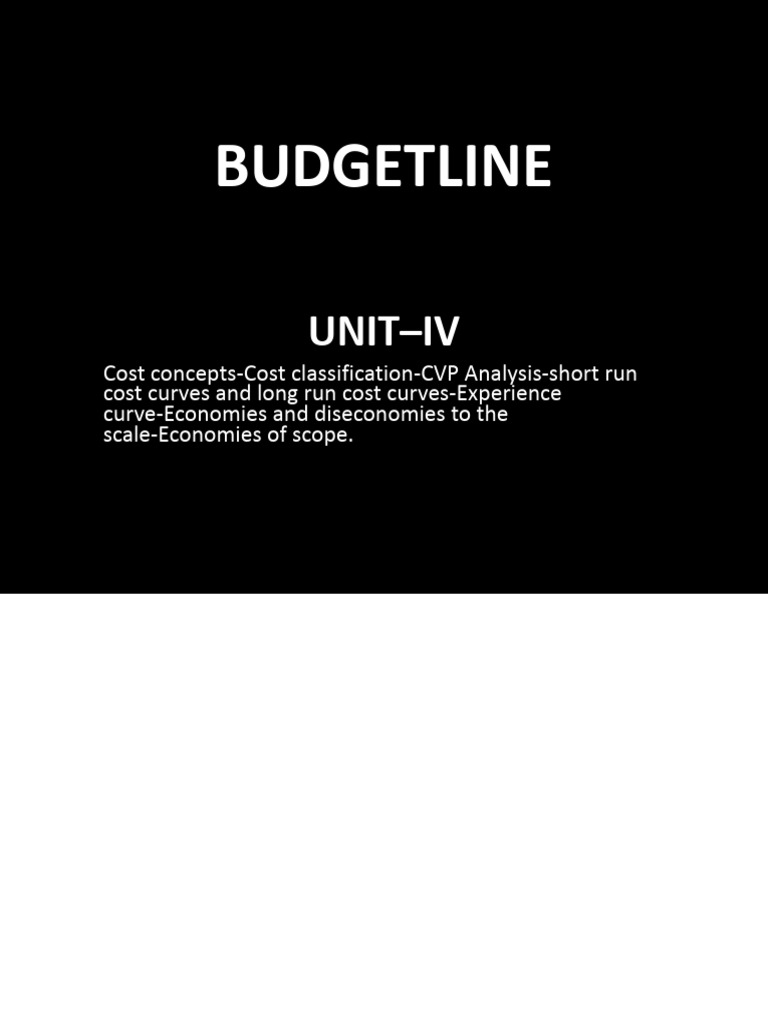 Cost Concepts and Analysis Techniques | PDF