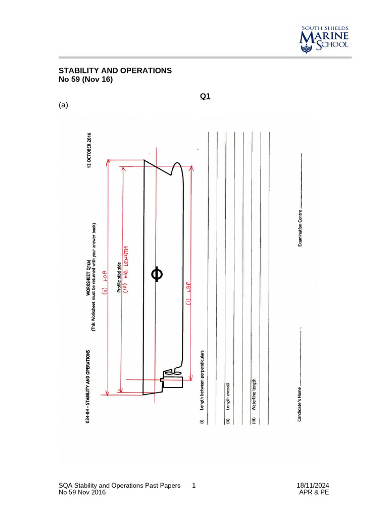 Stability and Operations Past Papers Guide | PDF | Oil Tanker | Risk