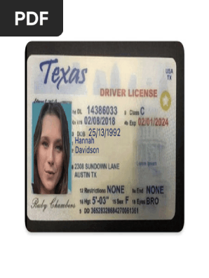 Texas id