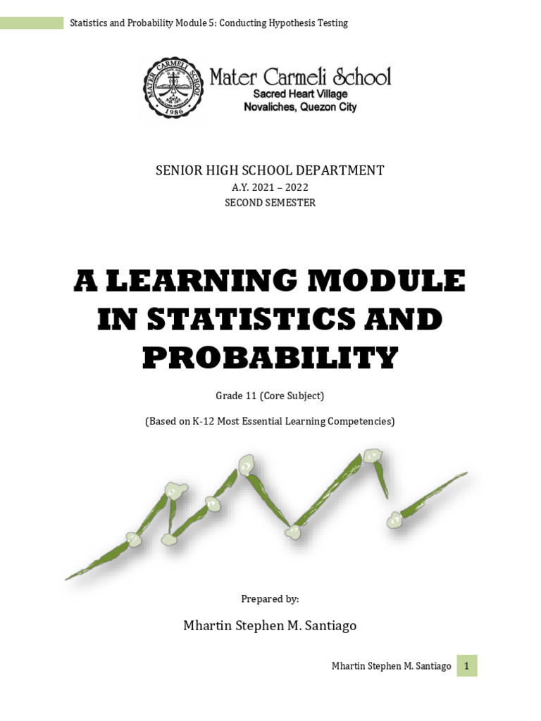 Module+5+Conducting+Hypothesis+Testing+(SP) | PDF | Statistical ...