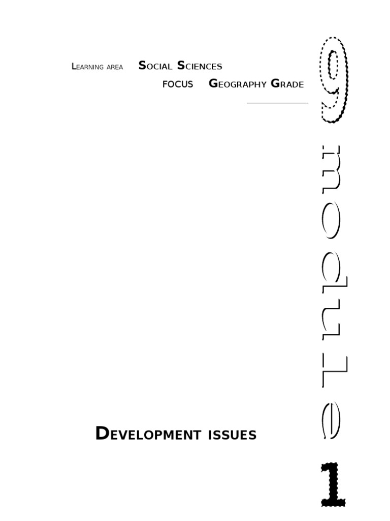Geo Gr9 m1 Development Issues | PDF | Green Revolution | Agriculture