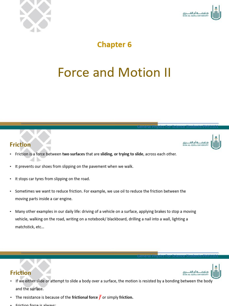 Understanding Friction and Motion | PDF | Friction | Drag (Physics)