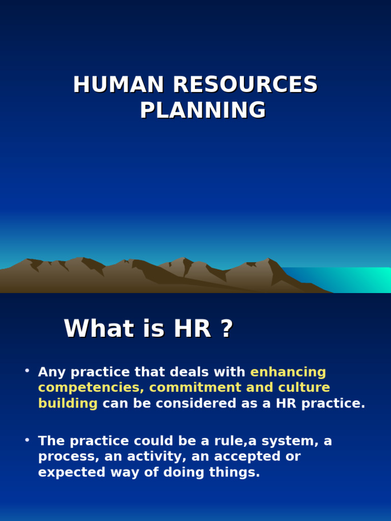 HR Planning and Development Guide | PDF | Performance Appraisal | Human ...