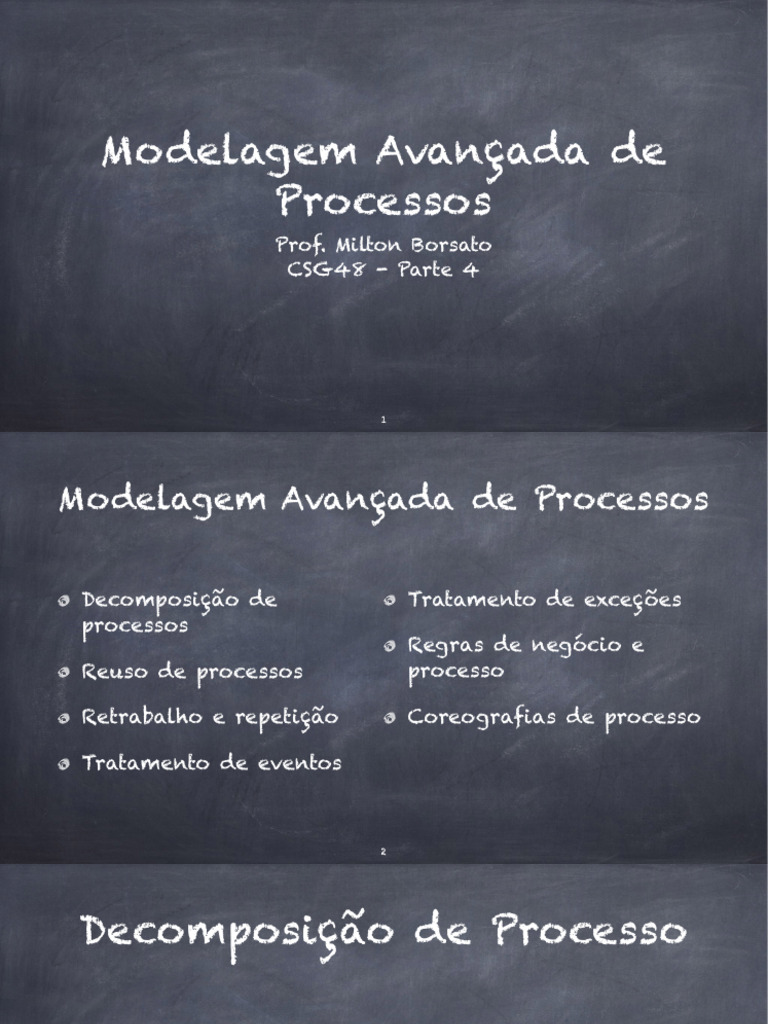 Modelagem Avançada de Processos | PDF