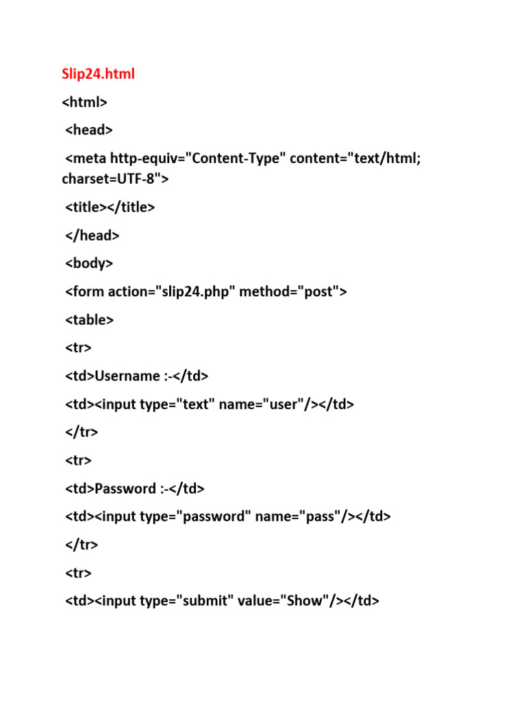 PHP Solutions Slip 24 To Slip 26 | PDF | Computer Security | Security