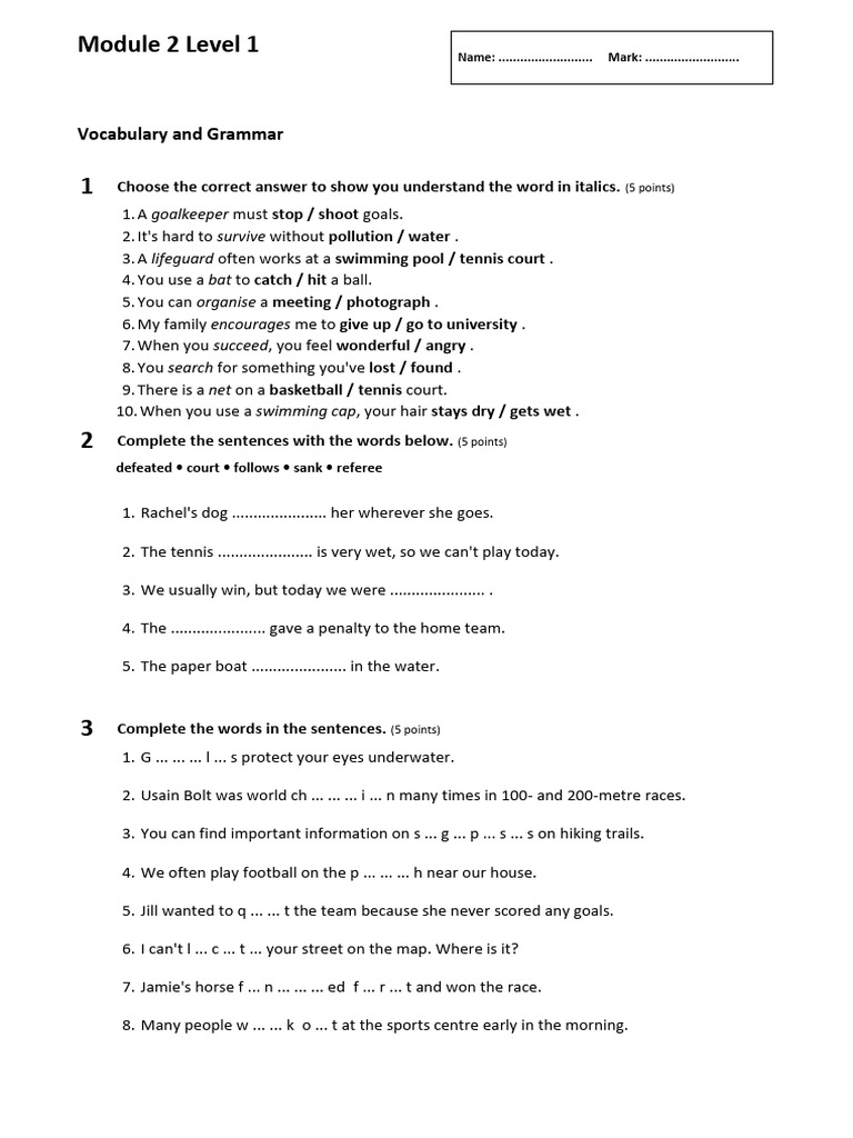 Think Ahead ESO 3 Test Preparation | PDF | Language Arts & Discipline