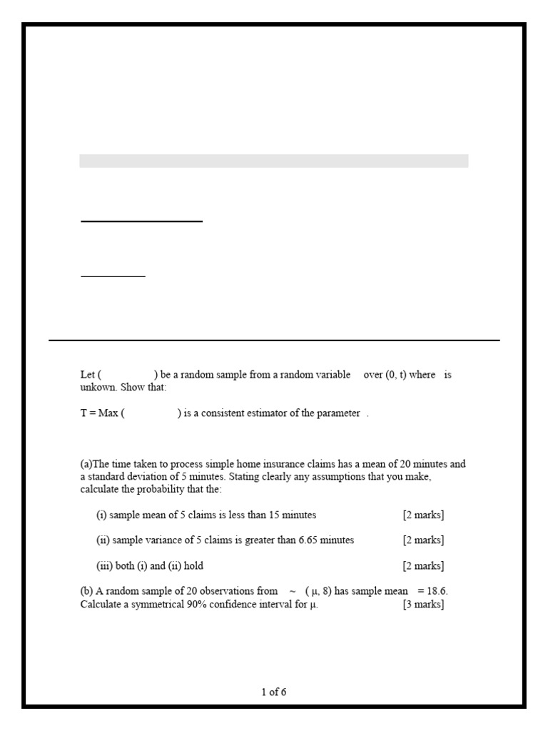CIN2211200908 Acturial Statistics II | PDF | Variance | Standard Deviation