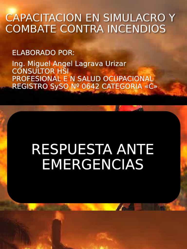 Diapositivas Combate Contra Incendios Cristo Redentor | PDF | Incendios ...