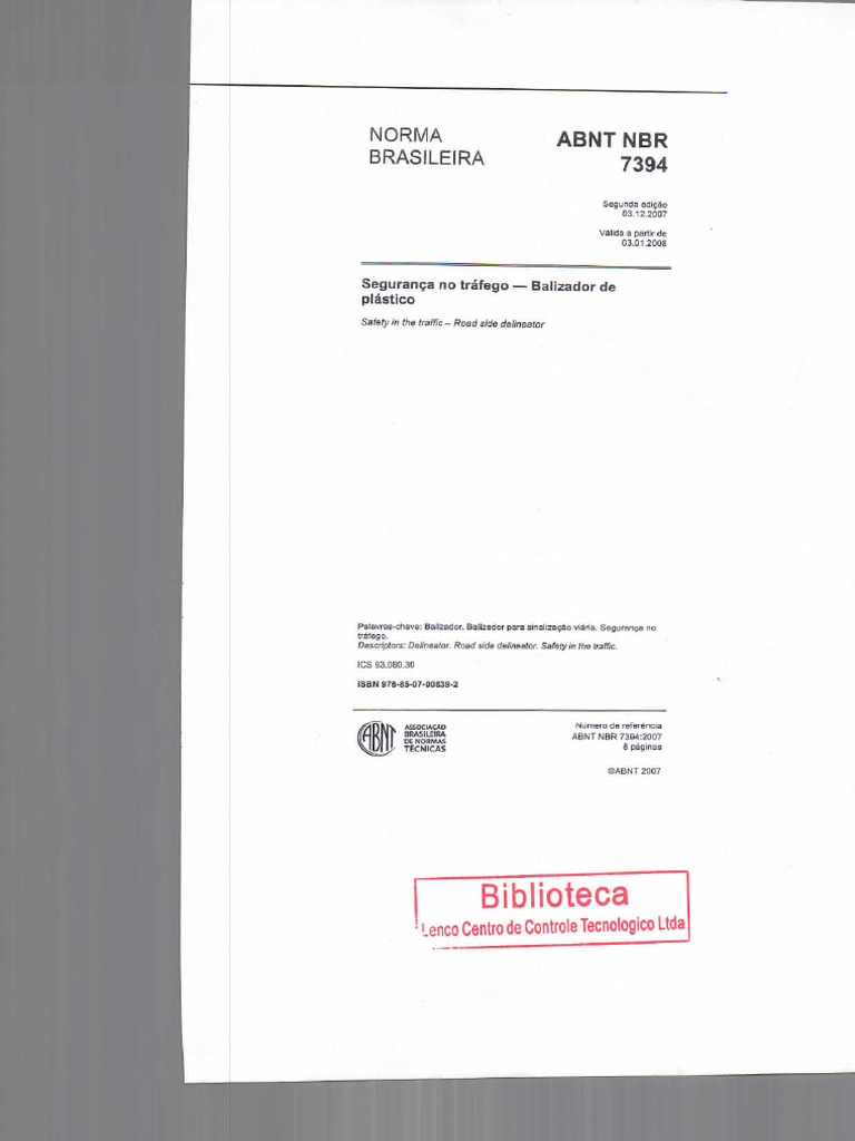 Abnt NBR 7394 - 2007 | PDF