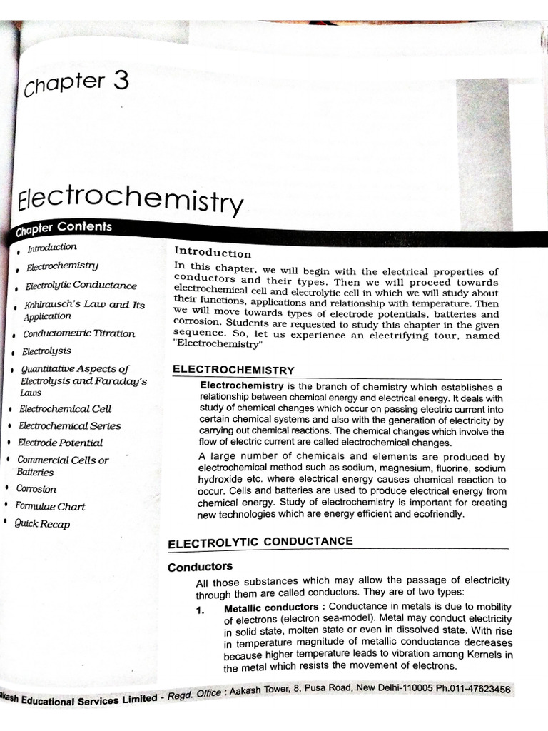 Electrochemistry | PDF