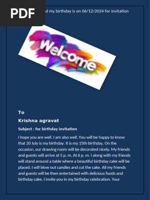 Birthday Invitation
