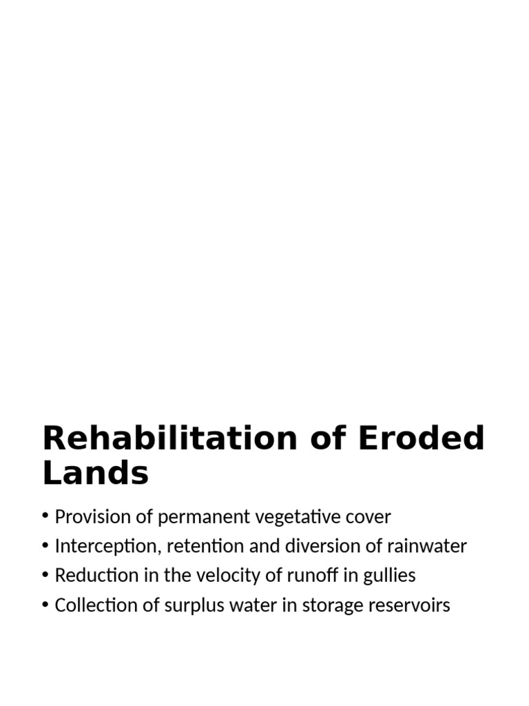 Eroded and Water-Logged Lands | PDF | Groundwater | Dam