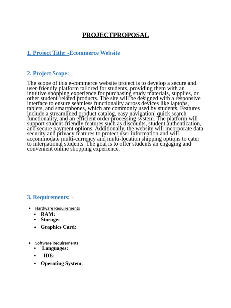 1.project Proposal | PDF | Computers | Technology & Engineering