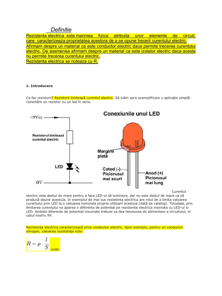 Rezistente Electrice | PDF