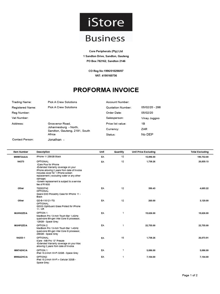 iStoreBusinessQuoteOutput 232 | PDF | Computer Hardware | Apple Inc ...