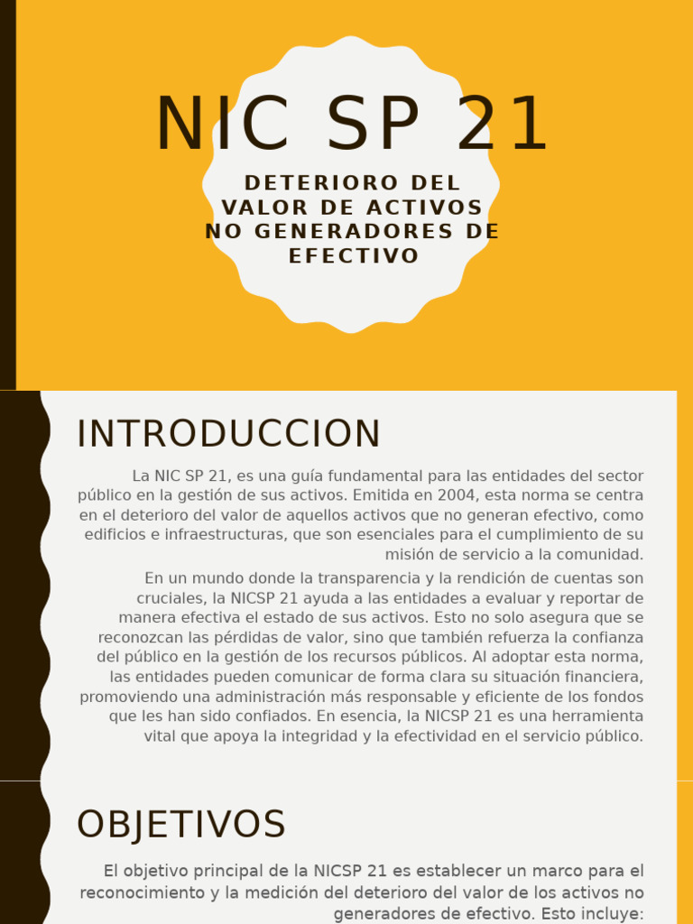 Nic SP 21 | PDF | Mercado (economía) | Valoración (Finanzas)