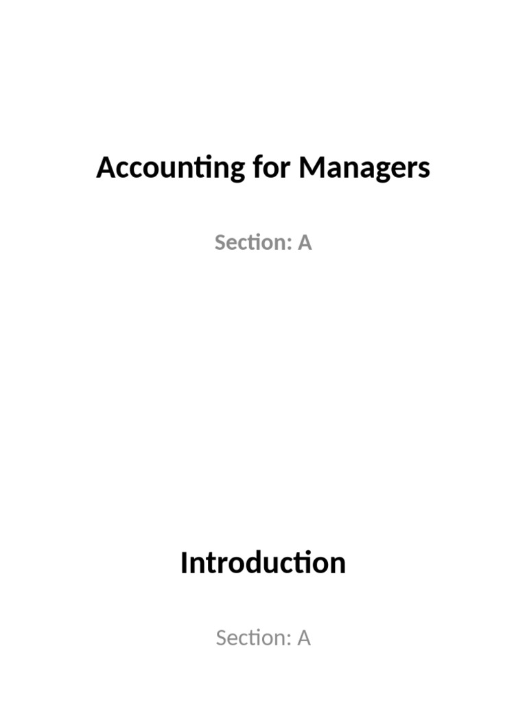 Accounts Section A | PDF | Accounting | Bookkeeping