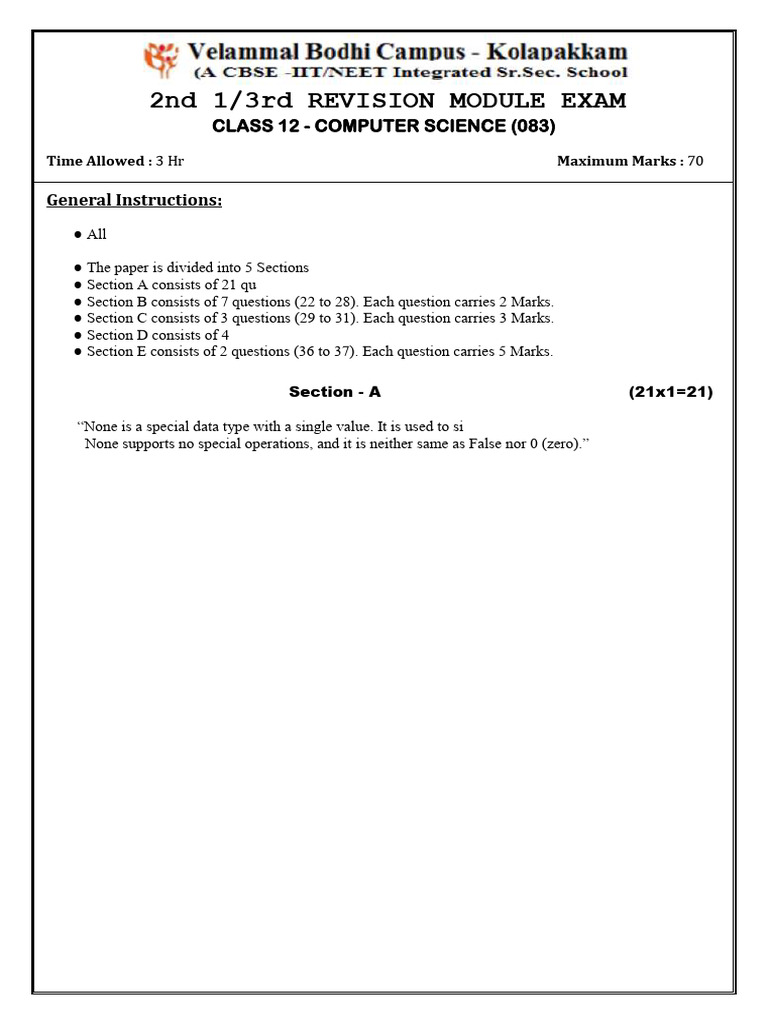 Python Built-in Functions Exam Guide | PDF | Computing | Software ...